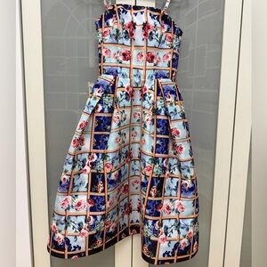 Mary Katrantzou Multicolor Abstract Floral Dress